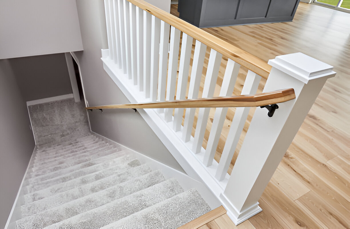 pasamanos de madera maciza